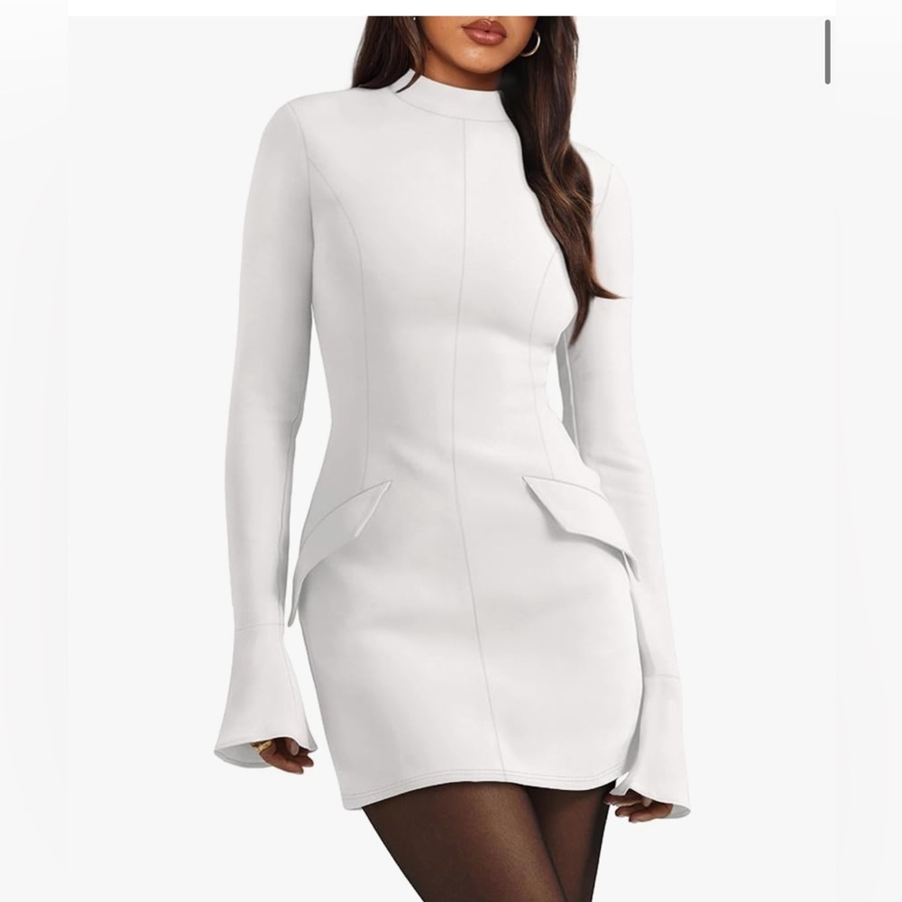 Used good condition women white dress